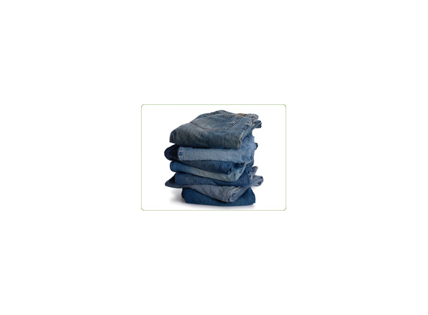 Kulepenn med trykk DENIM laget av resirkulerte olabukser&plast 